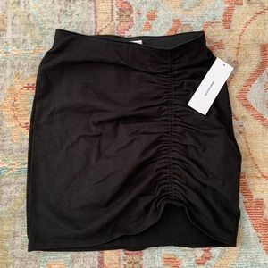Urban Outfitters blacked ruched mini skirt